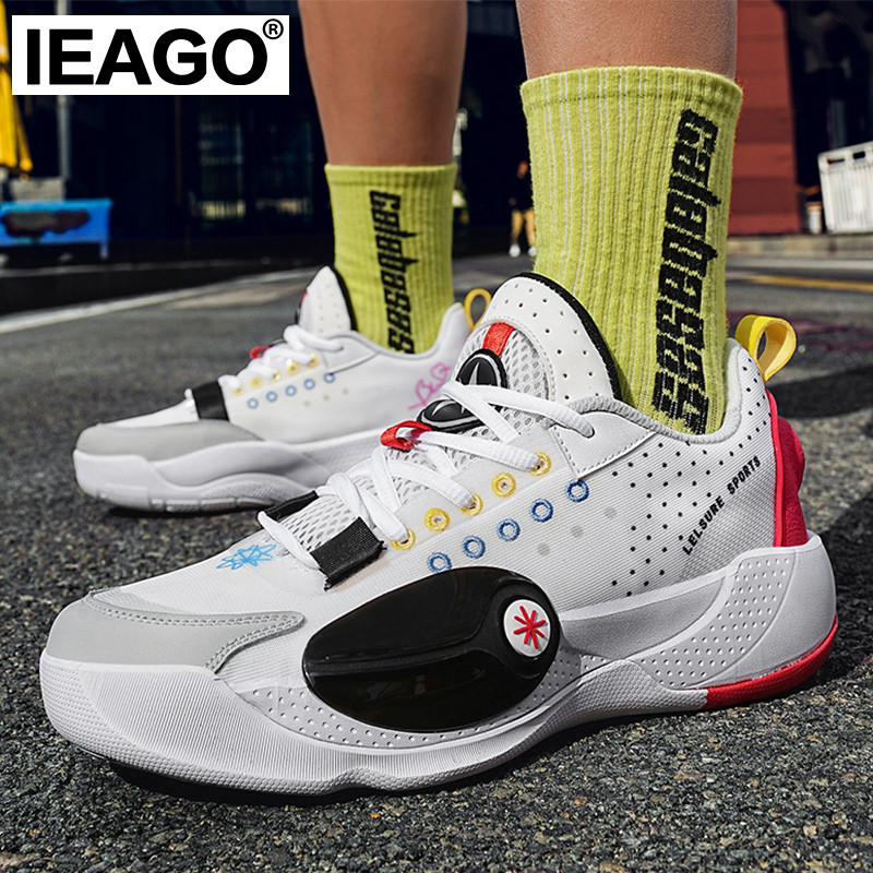 IEAGO Wade All City 13 Spike รองเท้าบาสเก็ตบอลผู้ชาย Breathable Non Slip กีฬากลางแจ้งวอลเลย์บอลรองเท