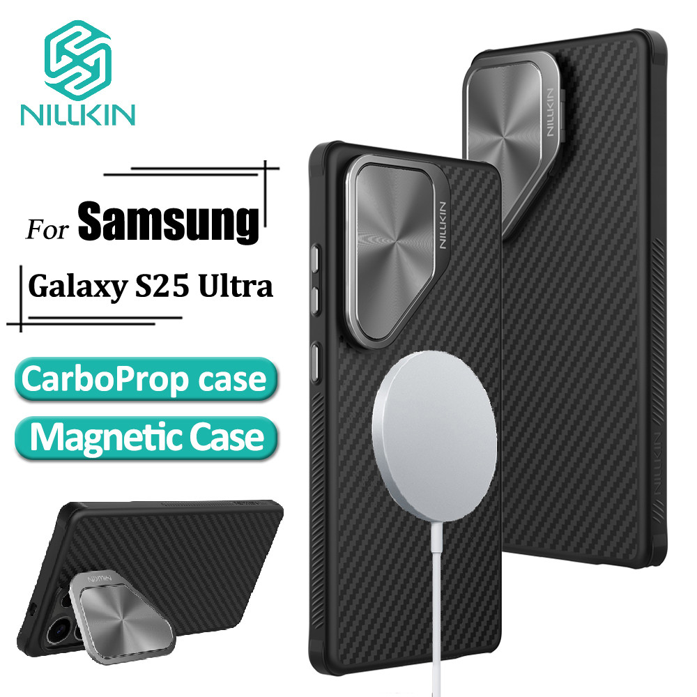 เคส Nillkin CarboProp สําหรับ Samsung Galaxy S25 Ultra Aramid Fiber + เคสแม่เหล็ก TPU