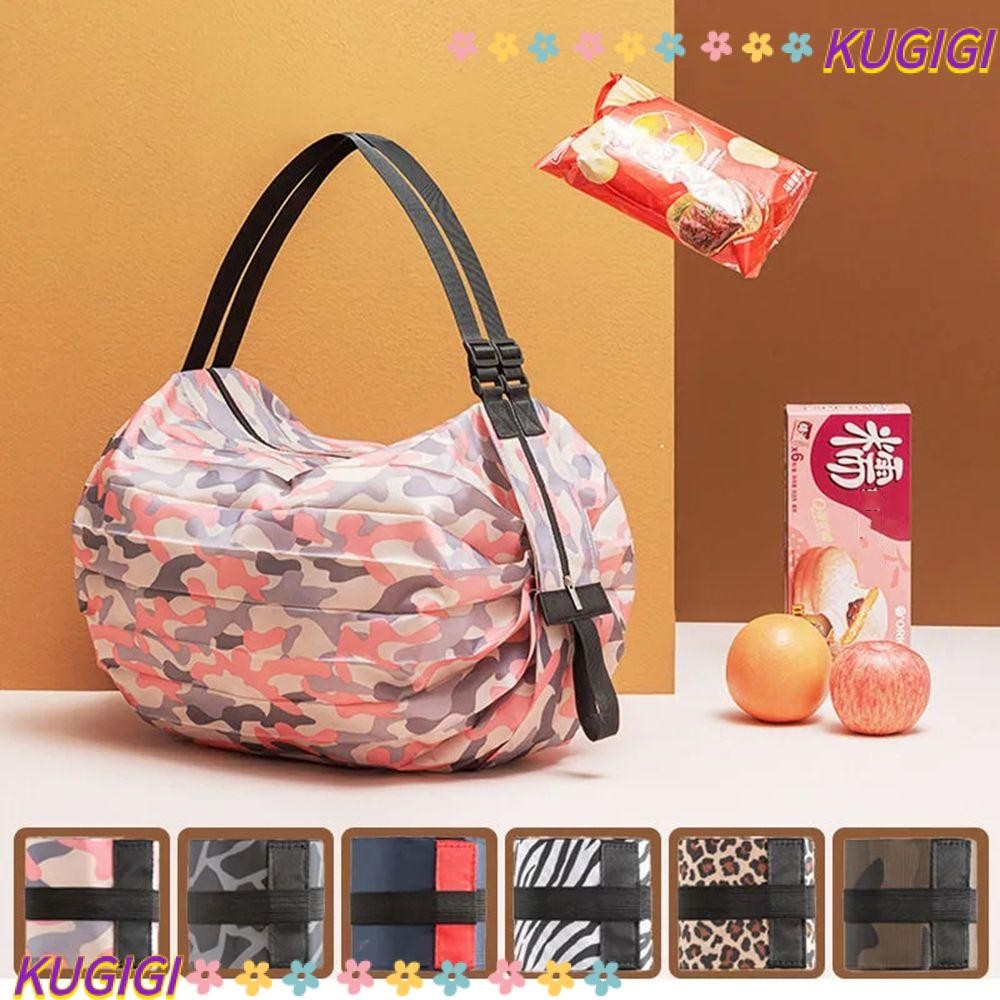Kugigi กระเป๋าช้อปปิ้ง Travel ที่เก็บของแบบพกพาความจุขนาดใหญ่แบบหนา