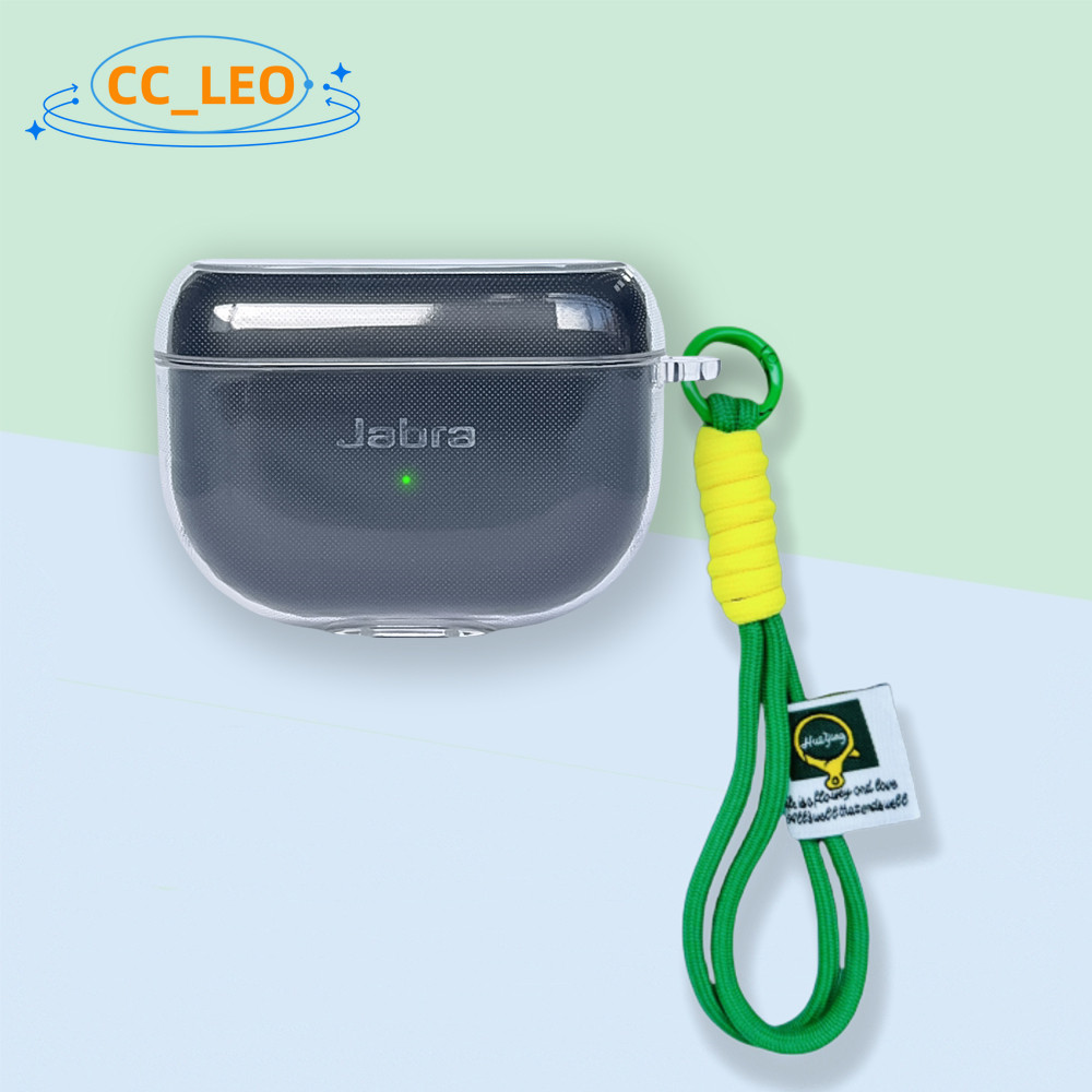 For Jabra Elite 8 Active Case Jabra Elite 10 Clear Soft Case Cute Lanyard Pendant Jabra Elite 10 gen