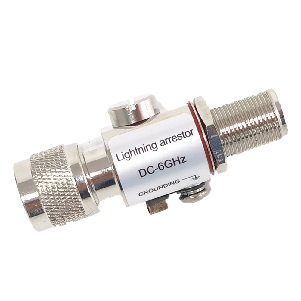 Lightning Arrester สําหรับเสาอากาศ N ชายกับ N หญิงเสาอากาศ Feeder Arrester รองรับ 000-6000MHZ