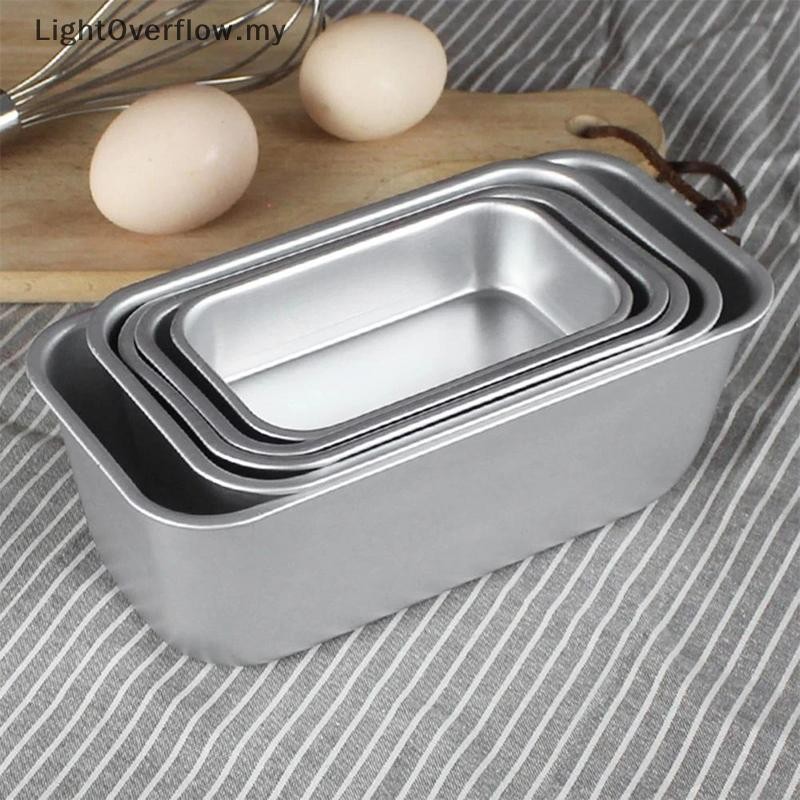 [LightOverflow] 1 PC Square Box Mold Baking Tool Aluminium Alloy Non-Stick Bread Cake Toast Pan [MY]