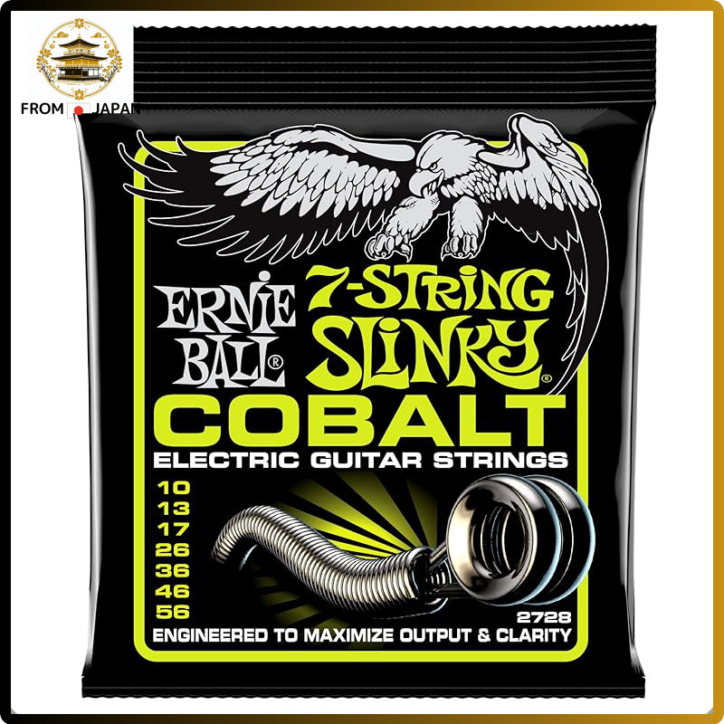 Ernie Ball 2728 สายกีตาร์ไฟฟ้า 7-String (10-56) Cobalt 7-String Regular Slinky Ernie Ball 2730 สายกี