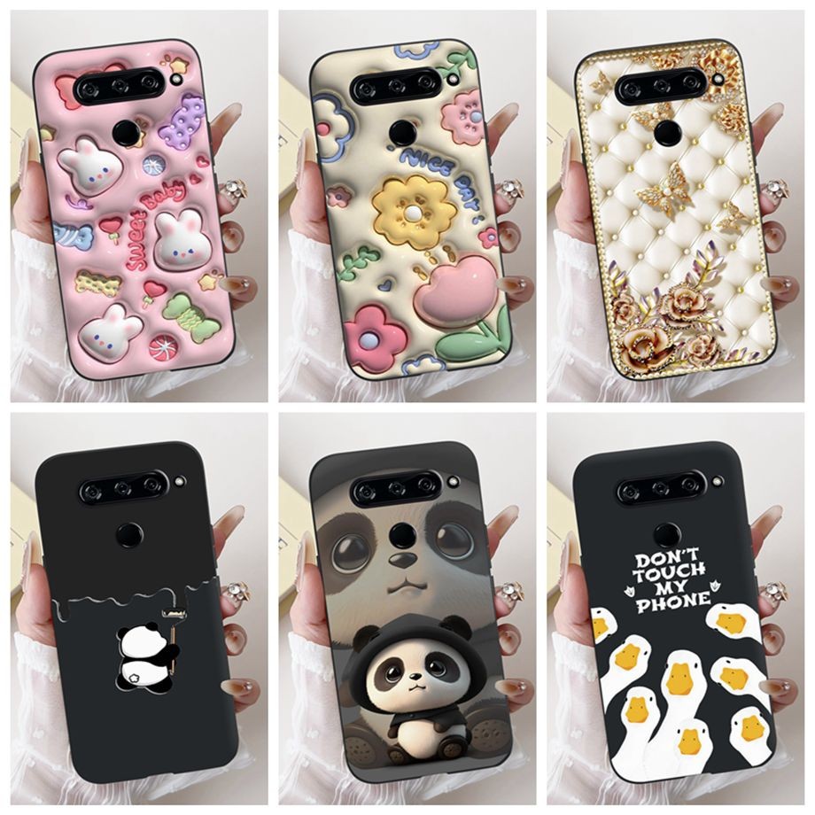 สําหรับ LG V40 V50 V50s thinQ เคสโทรศัพท์ป้องกันรูปแบบน่ารักปกหลังสําหรับ LG V40 thinQ V 50s บางQ LM