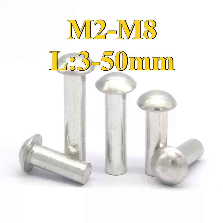 半圆头钉M2/M2.5/M3/M4/M5/M6/M8*L3-50mmLen-DM