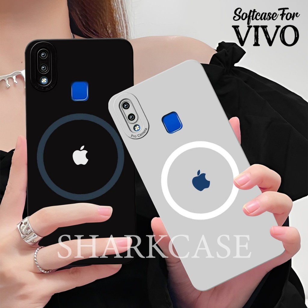 HP [SHARK CASE] Softcase Vivo V9 / V5 Plus / V7 Plus / Z1 Pro / V15 / V15 Pro Last Cool Apple Logo M
