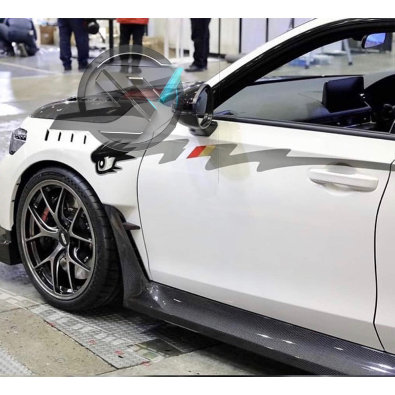 S1125 2 ชิ้น Mugen FL5 Civic Type R แนวคิดโฉมแรก Side Body strip (สติ๊กเกอร์ตัด)