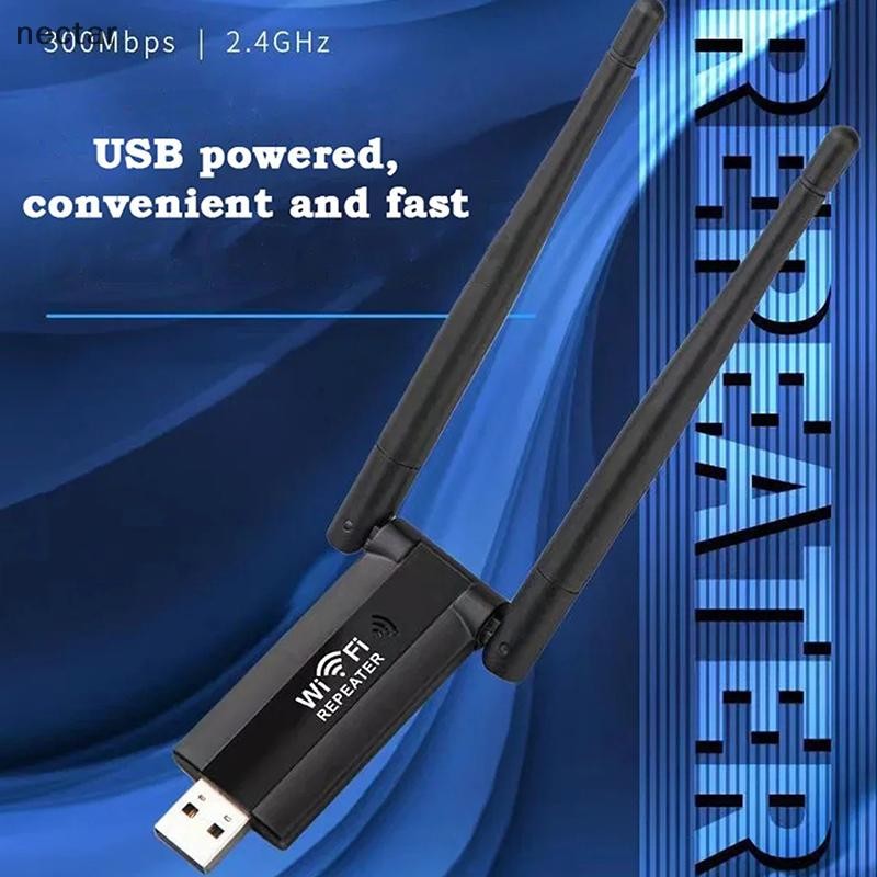 Tar 300Mbps 2.4G USB Wireless WiFi Repeater Extender Router WiFi เครื่องขยายสัญญาณ Booster Long Range Wi-Fi Repeater Access Point N
