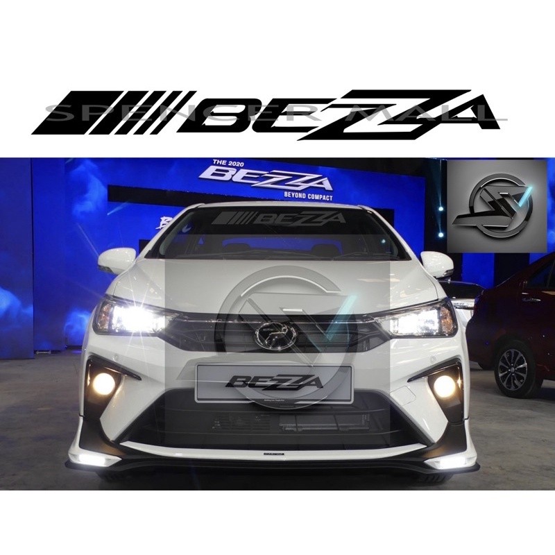 S132 PERODUA BEZZA สติ๊กเกอร์ติดกระจกหน้ารถ ( ไม่มีพื้นหลัง )