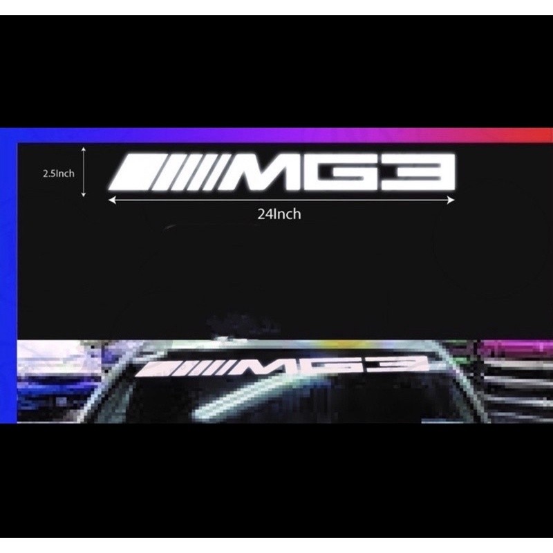 K295 MG3 24 สติกเกอร์ไวนิลสะท้อนแสง