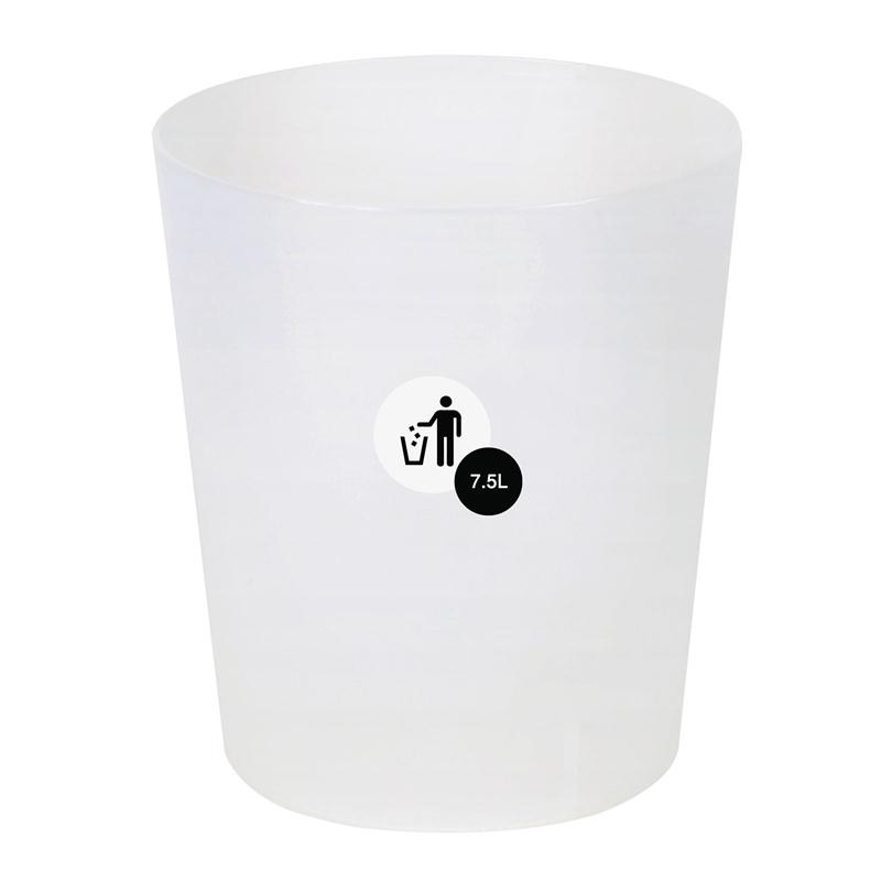 JCJ ถังขยะกลม 7.5 ลิตร รุ่น 1141 สีขาว