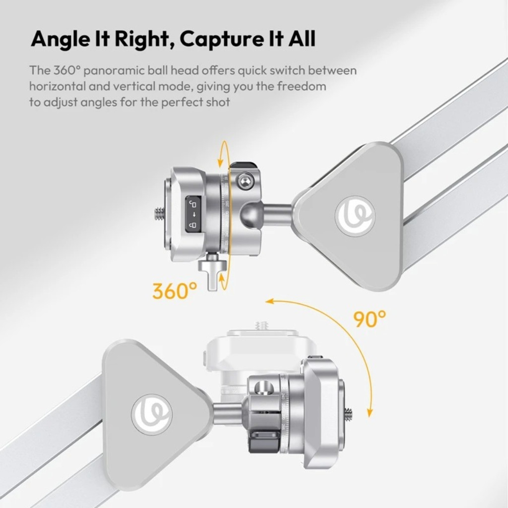 Ulanzi TH04 ขาจับกล้อง ถ่ายมุมสูง Overhead Camera Mount รองรับ 2KG สำหรับถ่าย Vlog/สตรีม