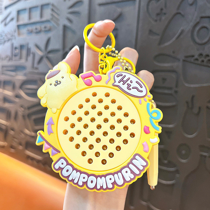 Creative Sanrio Magnetic Steel Ball กระดานวาดภาพพวงกุญแจการ์ตูนของเล่นสนุกจี้ของขวัญขนาดเล็ก - รูปที่ 6