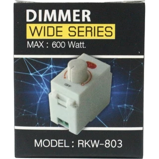 สวิตช์หรี่ไฟ WIDE Series 600W รุ่น RKW-803 ดิมเมอร์ปรับแสง สวิตช์ปรับความสว่างไฟ หรี่ไฟโคมไฟ หรี่ไฟหลอดไส้ ติดตั้งหน้ากา