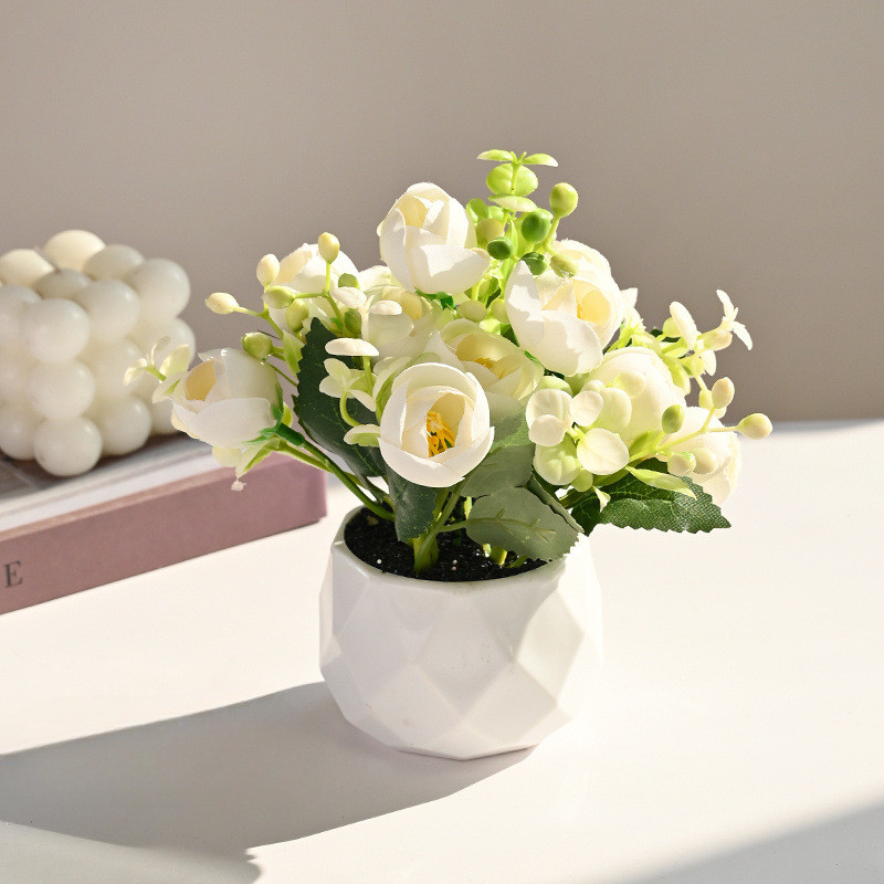 ต้นไม้กระถางขนาดเล็ก กงานกระถางเครื่องประดับตกแต่งสวน ดอกไม้ตกแต่งบ้าน - รูปที่ 3