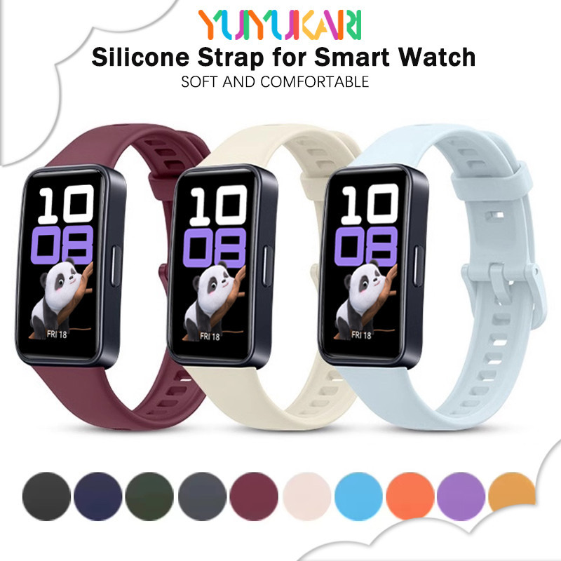 สายยางอ่อนสำหรับ for Huawei Band 10 9 8 7 6 อุปกรณ์เสริมสายรัดซิลิโคนสำหรับ for Smartwatch Honor Band 7 6 6 Pro