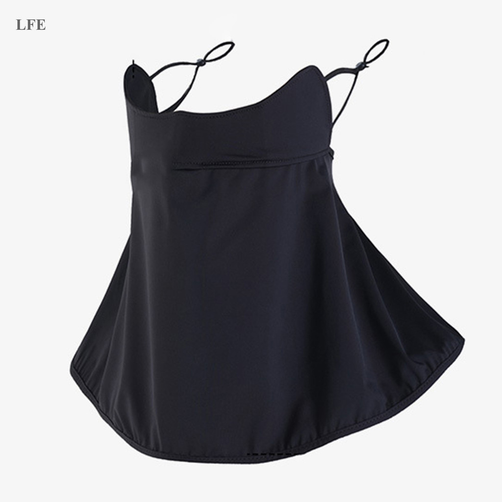 LFE Breathable Sun Protection Face Cover Featuring A คอสําหรับผู้หญิงเหมาะสําหรับกิจกรรมกลางแจ้งเช่น