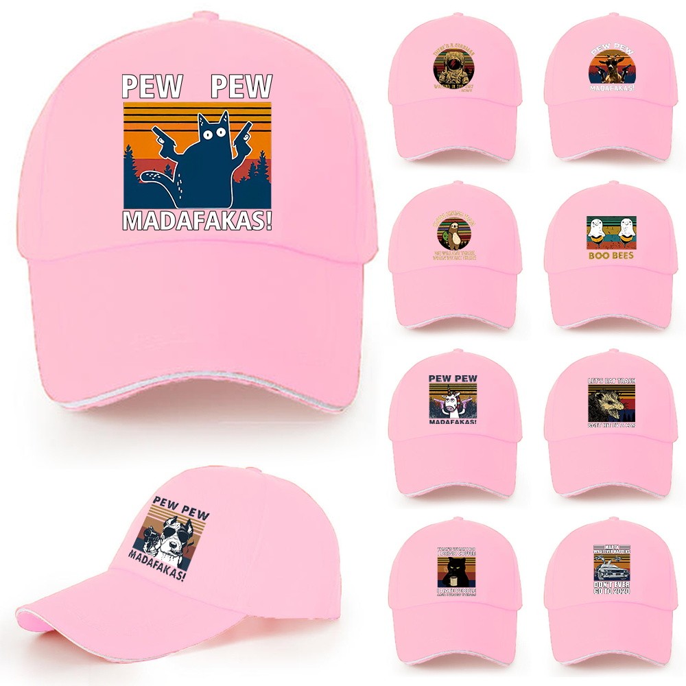 Cotton Baseball Cap Men Women Summer UV-proof Visors Hats Fashion Cool Pink Snapback Hats