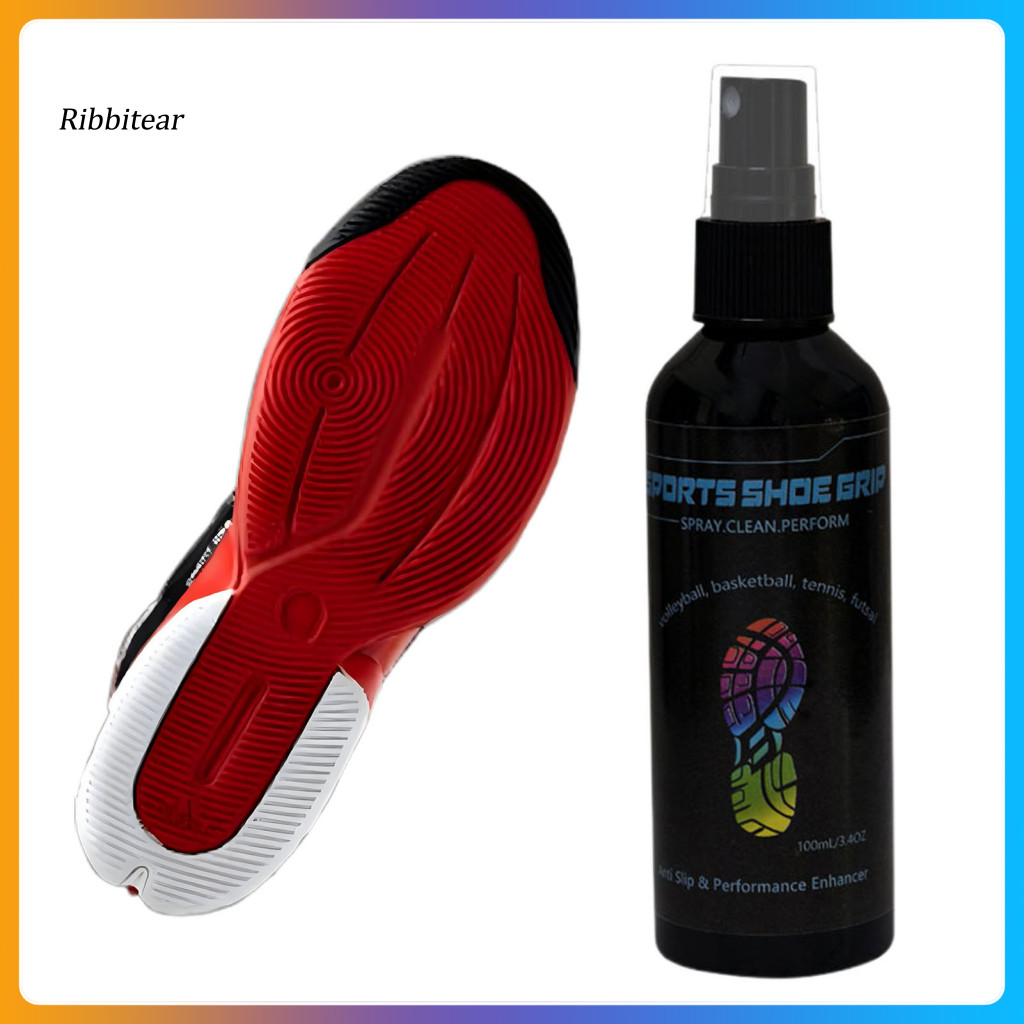 <Ribbitear> Sole Performance Enhancer Slip-resistant Shoe Spray Enhance Your Game with 100ml Sports 