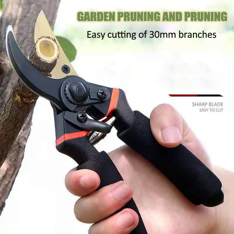 Professional Pruning Shears Hand Pruners Garden Clippers Soft  Grip Handle Multifunctional Gardening