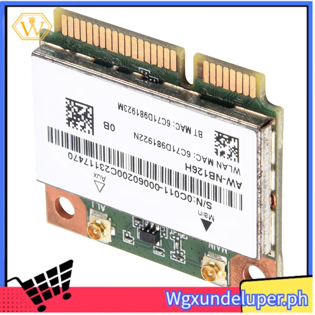 WSEA ใหม่สําหรับ AzureWave AW-NB097H AW-NB100H AW-NB126H AR3012 AR5B225 Half Mini PCI-E Wifi BT4.0 W