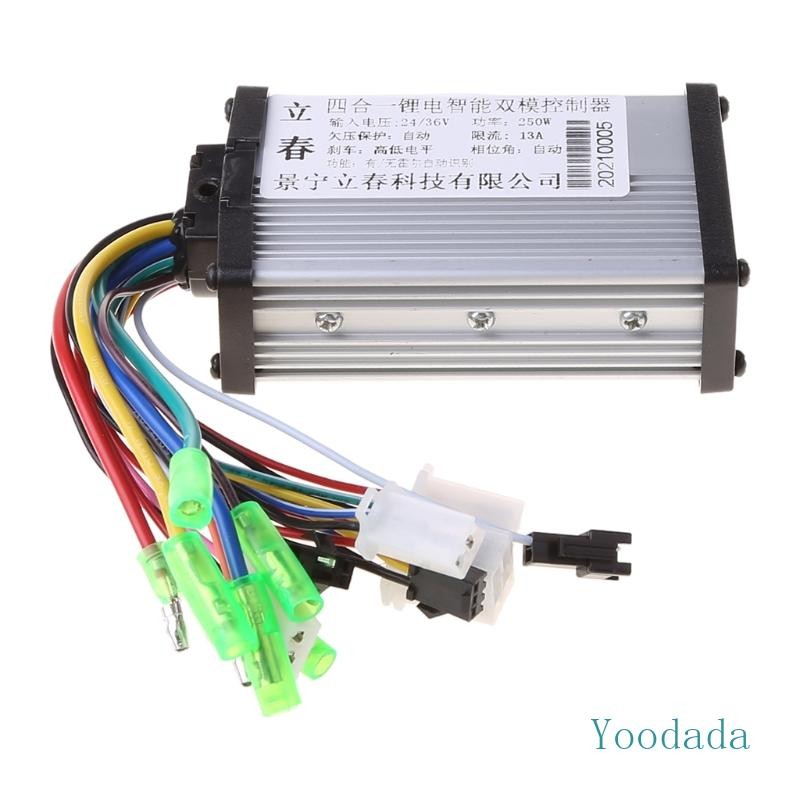 Yoo ตัวควบคุมสกู๊ตเตอร์สําหรับ DC 24 36V 250W สกู๊ตเตอร์ E-bike มอเตอร์ไฟฟ้า Part Supplie