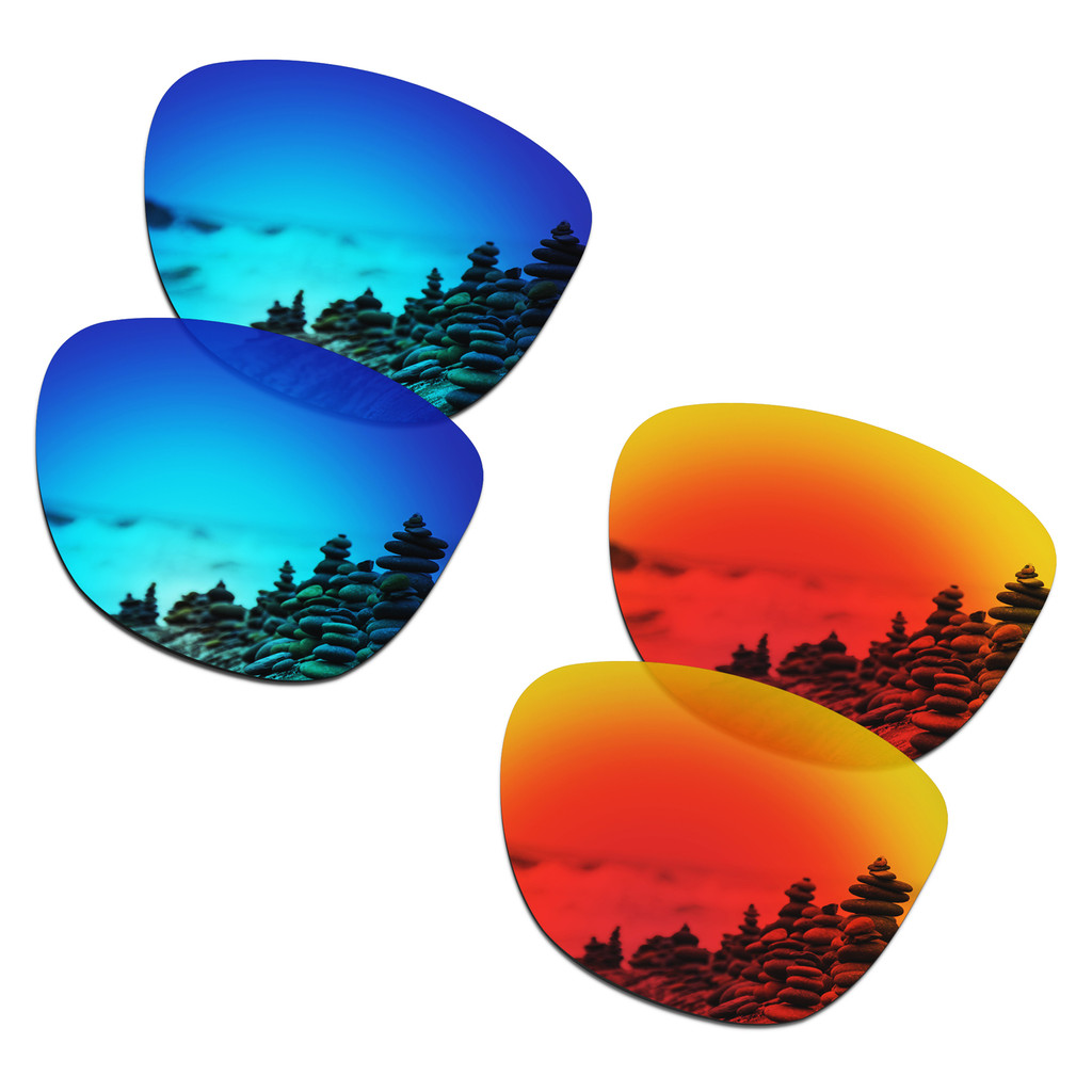 เลนส์เปลี่ยน POLARIZED 2 คู่สําหรับ Frogskins XS OJ9006 กรอบแว่นกันแดด 53 มม. | ติดตั้งง่าย | ฟิตได้