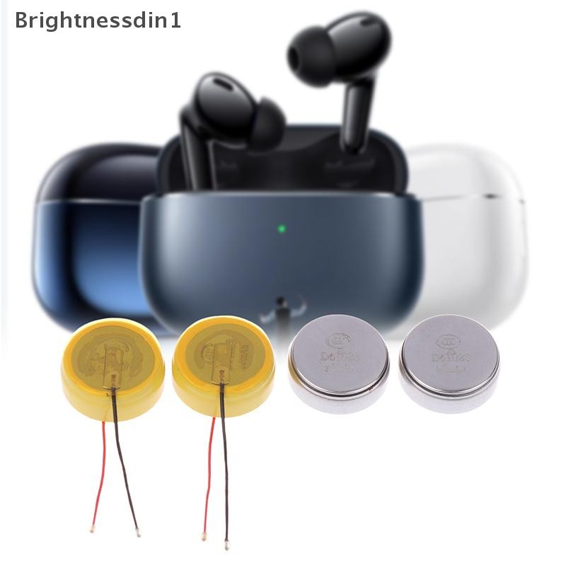 [Brightnessdin1] 2 ชิ้นใหม่ LIR1240 แบตเตอรี่ปุ่มแบบชาร์จไฟได้ 3.6V 50mAh สําหรับหูฟัง TWS Boutique