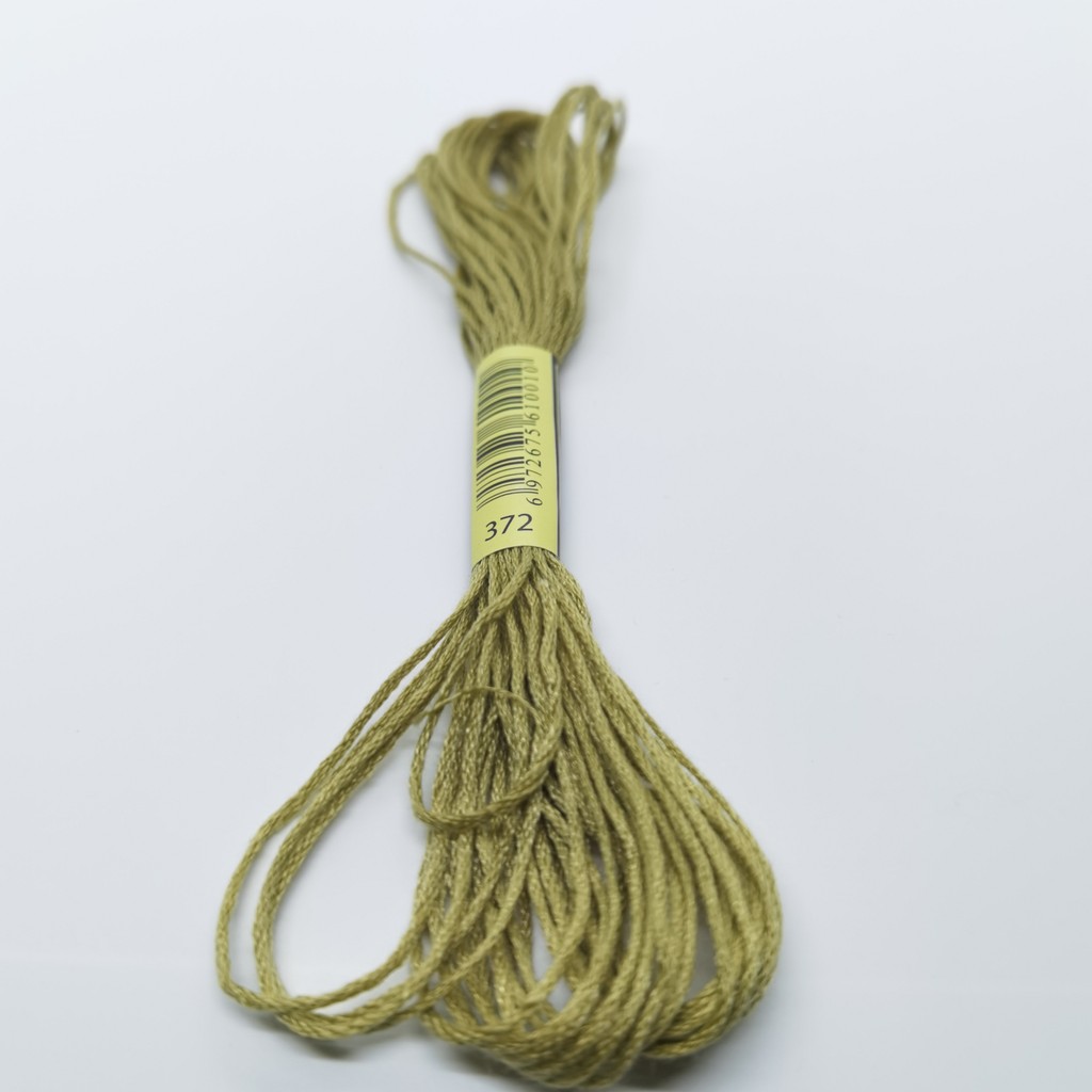 6 Skeins DMC 372 400 402 407 113 ด้าย Cross Stitch พรีเมี่ยมสายรุ้งสีเย็บปักถักร้อยไหมขัดฟัน