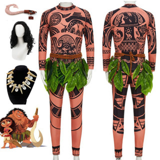 Moana 2 Maui เครื่องแต่งกายคอสเพลย์เครื่องแต่งกายสําหรับผู้ใ…