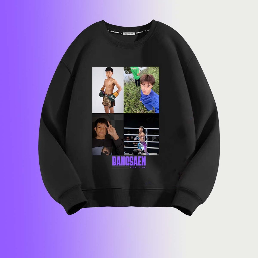 เพจค่ายมวยบางแสนไฟท์คลับ การพิมพ์ Bangsaen fight club Hoodies ขนาดเสื้อฮู้ด เสื้อยืดบางแสนไฟต์คลับ