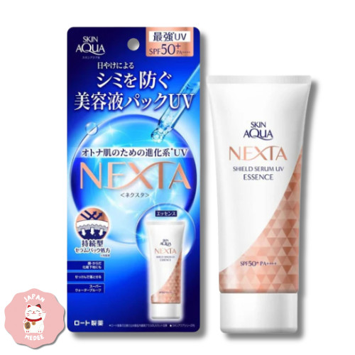 Rohto Mentho Skin Aqua Nexta Shield Serum UV Milk & Essence SPF 50+ PA++++ 70g