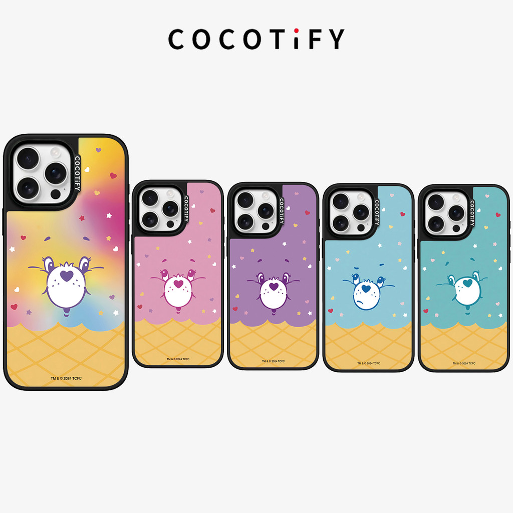 Big faced Rainbow Bear Mirror Casing Hard Anti fall Phone Case For iPhone 16 Pro Max 16 Plus 15 Pro Max 16 15 14 13 12 11 Case Fully cover อะคริลิคฝาหลัง
