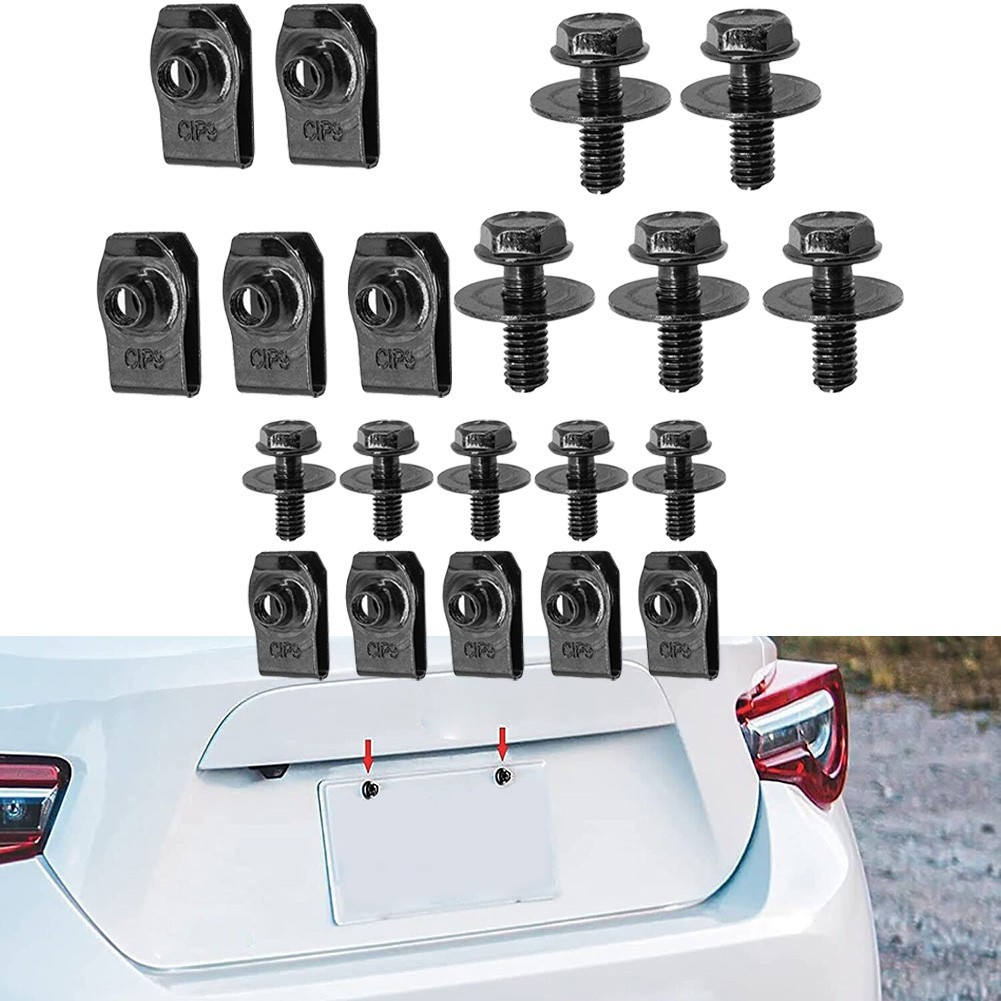 วาร์ส สลักเกลียวตัวถังรถยนต์และคลิป U-nut M6 สกรูสําหรับ Honda สําหรับเครื่องยนต์ Accord ภายใต้ฝาครอบ