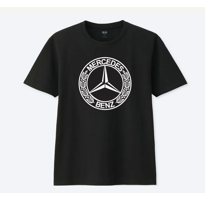 เสื้อยืด Mercedes BENZ เสื้อยืดคอกลม BENZ Cotton 100% เสื้อเชิ้ตผู้ชาย