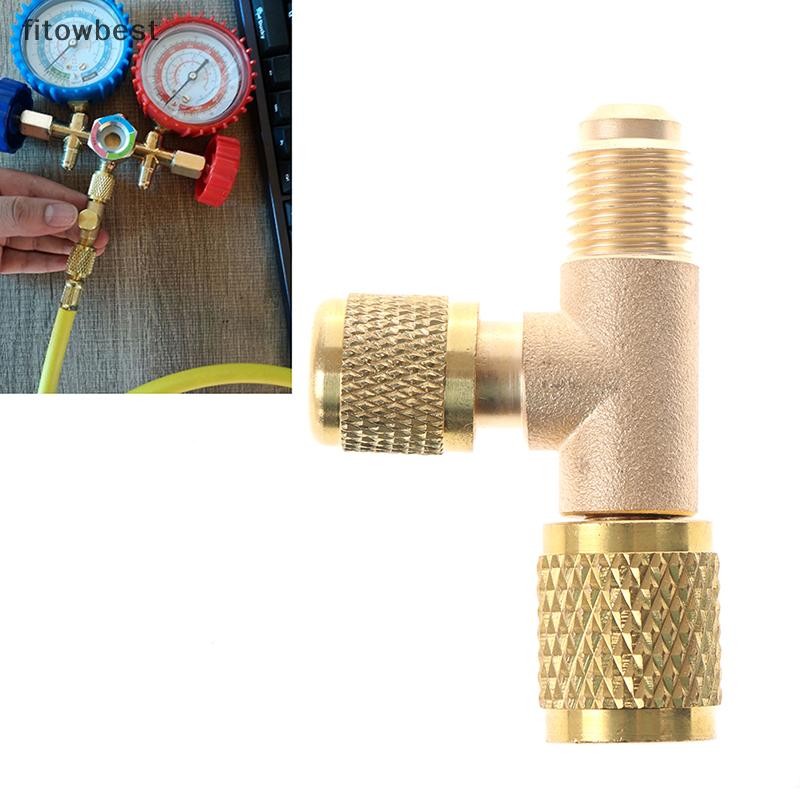 Fbth Refrigerant Exhaust Valve Quick Air Excusion Valve Release Gauge วาล์วความดัน QDD