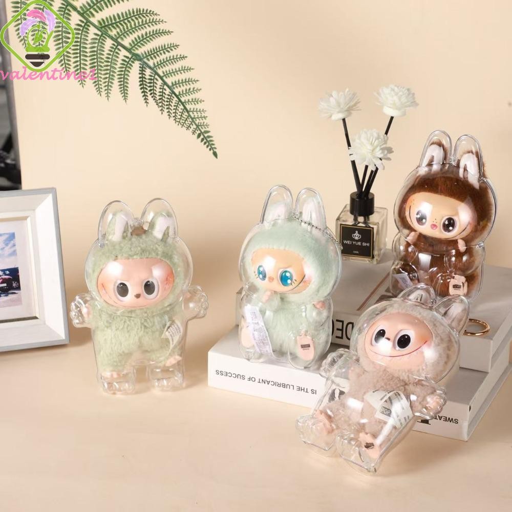 Valentine Labubu Protective Shell กันน้ําป้องกันการสูญหาย|Labubu Storage Bag ฟิกเกอร์ฝาครอบกันฝุ่นโปร่งใสกันฝุ่นแบบถอดได้ทนทาน