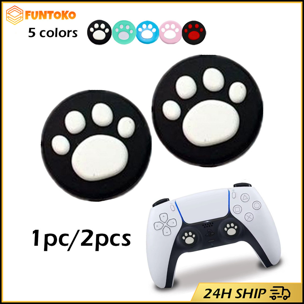 สินค้ามีคุณภาพ 2ชิ้น nintendo switch thumb grip จอยสติ๊กฝาครอบ 1.8ซม.thumbstickแบบซิลิโคน หลายสี