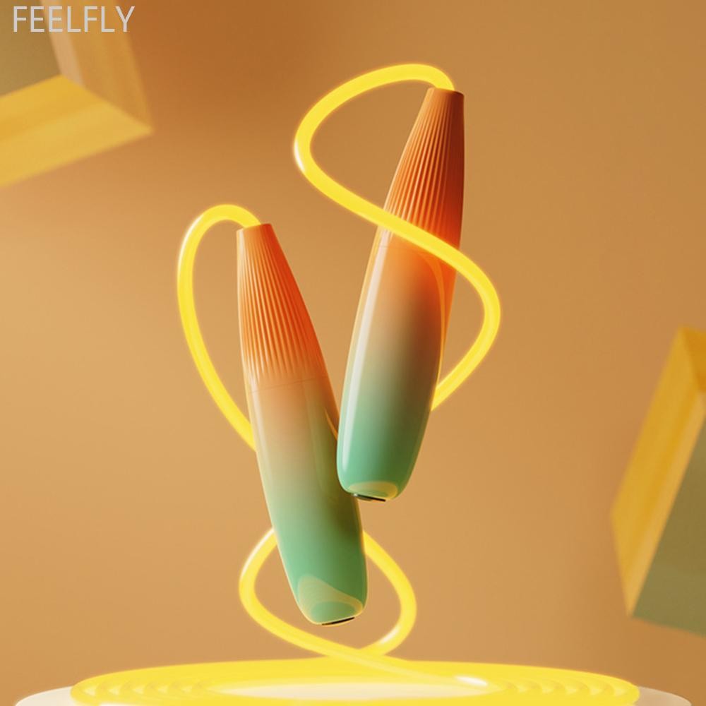 FEELFLY 1PC 2.8M เด็ก Luminous เชือกกระโดด Dazzle Light Optical Fiber อุปกรณ์กีฬากลางแจ้ง Q9X5