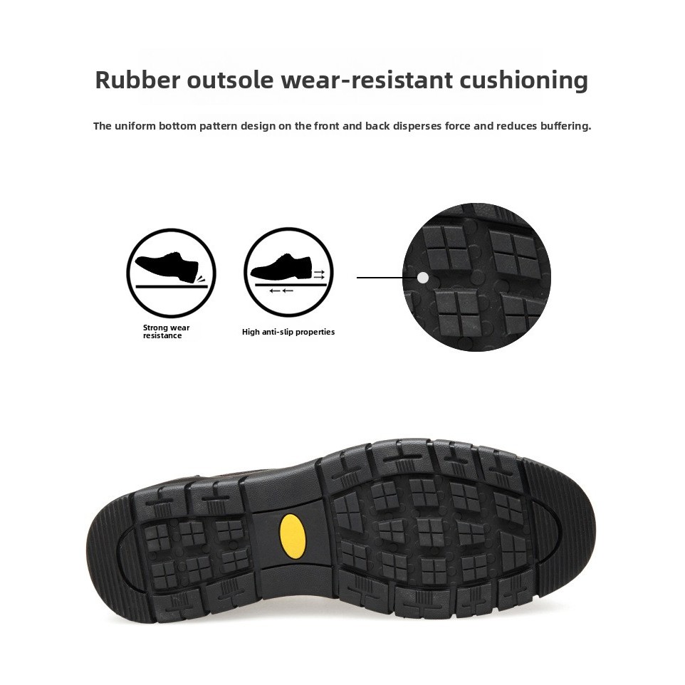 รองเท้าหนังหนังวัวชั้นบนสุดผู้ชายธุรกิจหนังแท้ - รูปที่ 6