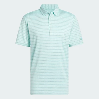 adidas กอล์ฟ เสื้อโปโล Ultimate365 Dash Stripe ผู้ชาย สีเทอร์คอยส์ JL5313