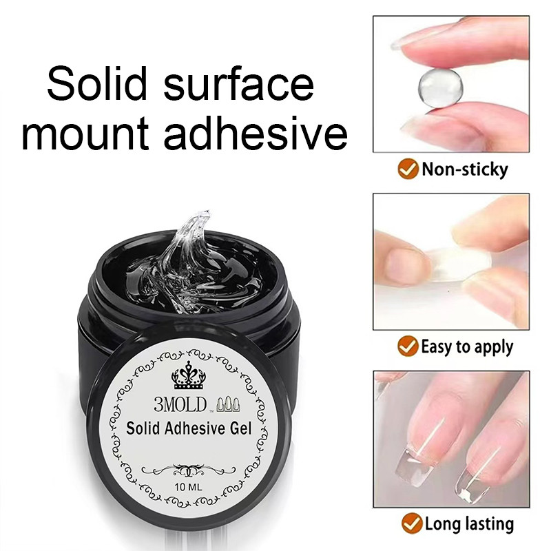 กาวเจลปั้นนูน ต่อเล็บ 3MOLD Solid Adhesive Gel ขนาด 10ml สินค้าพร้อมส่ง-wd
