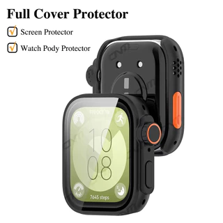 กรณีฟิล์มแก้วนิรภัย PC สำหรับ for Smartwatch Huawei Watch Fit 5/5 Pro/4/4 Pro/3 ปกป้องกันหน้าจอแข็งสำหรับ