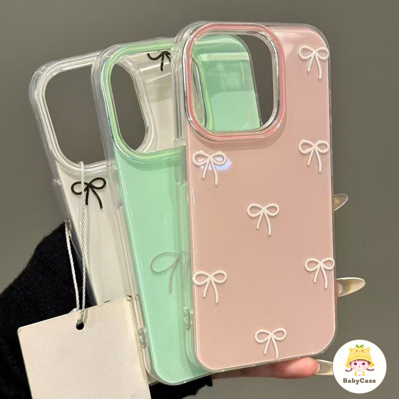 เคสไอโฟน15 11 สำหรับ iPhone 16 11 13 15 12 14 Pro Max 15Plus 16Plus 14Plus ผ้าคลุม IMD ใหม่ที่หรูหราหวาน