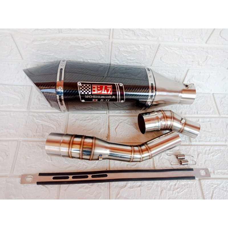 YOSHIMURA R11 RACING EXHAUST + SLIP ON สําหรับ NINJA 250 NINJA MONO CBR 250R CBR 150R R25 ETC.