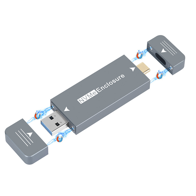 M.2 NVMe 2230 SSD USB A/C อะแดปเตอร์ 10Gb USB3.2 Gen2 ภายนอกกล่องสําหรับ M2 2230 NVMe SN740/SN530 52