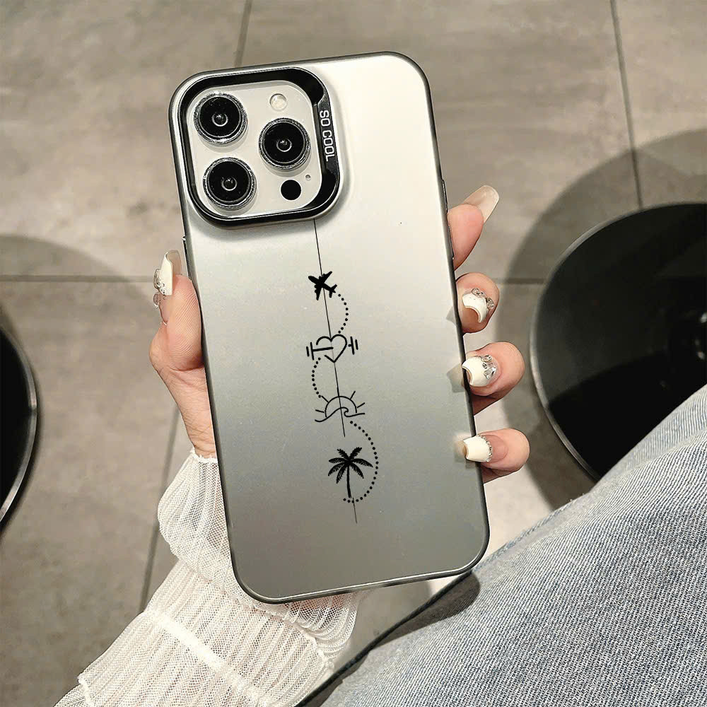 So Cool Tattoo สีดํา SCB 128 กรณีพรีเมี่ยมสําหรับ iPhone 16 15 14 13 12 11 X XsMax 7-8plus Pro Proma