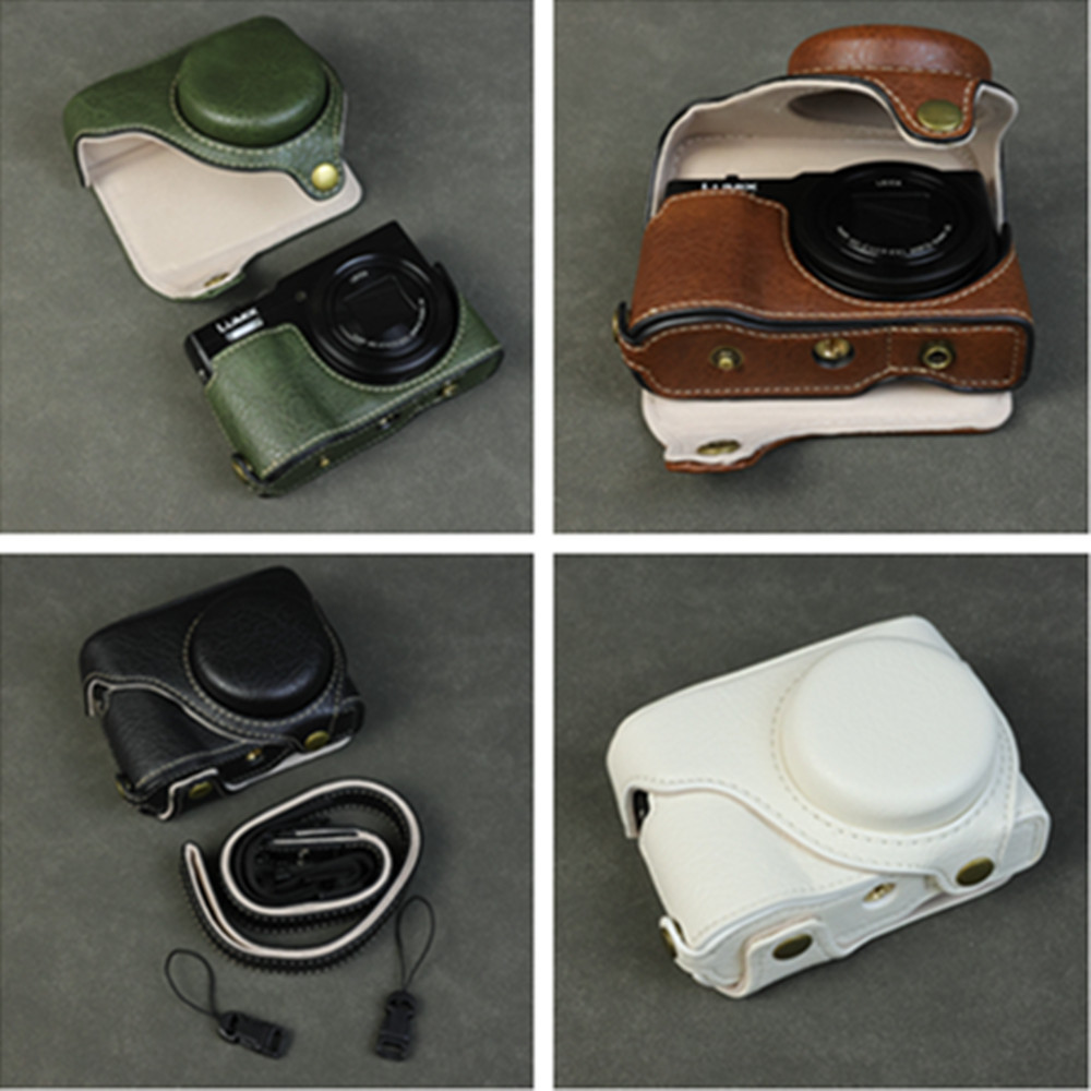 Synthetic Leather Camera Base Body Cover Kit Case Protector for Panasonic LUMIX DC-ZS99 DC-TZ99 ZS99