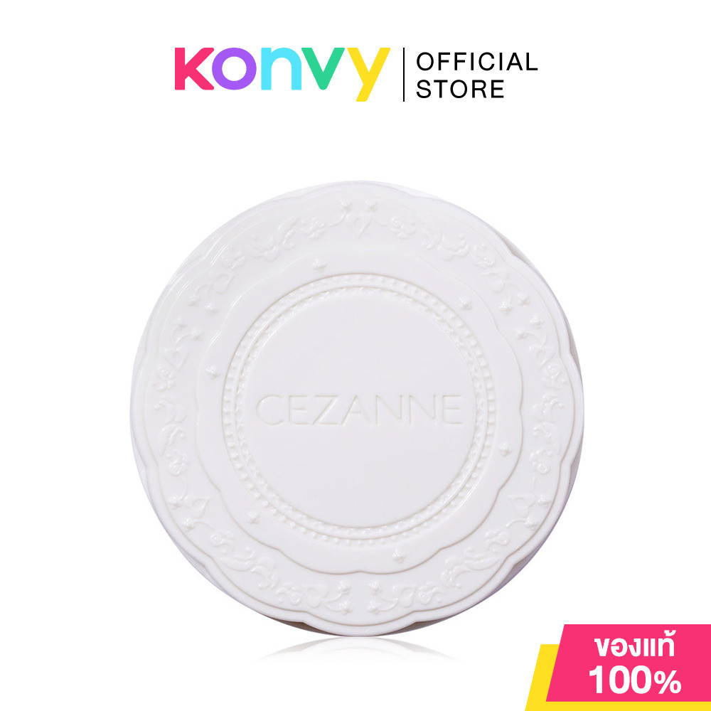Cezanne UV Silk Cover Powder 10g แป้งอัดแข็งไม่ผสมรองพื้น.