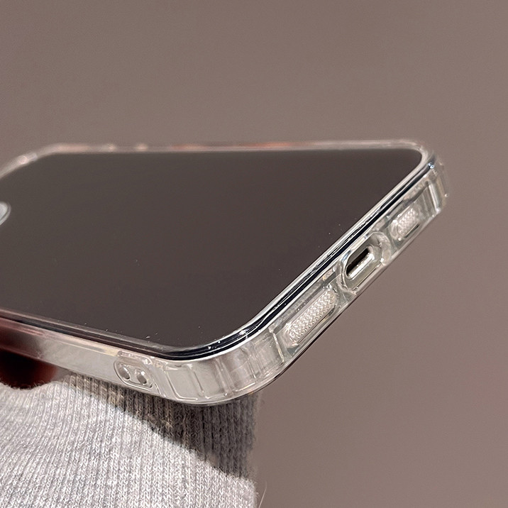 กรณีกระจกแต่งหน้าสำหรับ iPhone 11 13 16 14 15 Pro Max X Xs 12 Pro 15ProMax 13promax 11promax กรณี Soft TPU Silicone อ่อน - รูปที่ 6